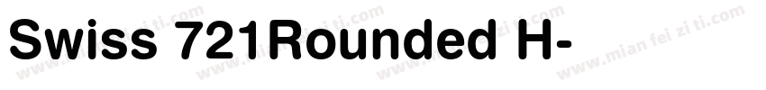 Swiss 721Rounded H字体转换